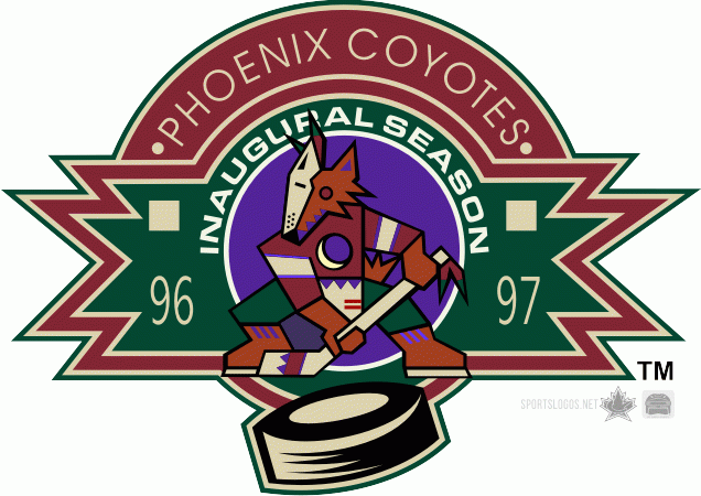 Phoenix Coyotes 1997 Anniversary Logo iron on transfers for clothing version 3